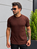 Camiseta Tricot Lucca Marrom