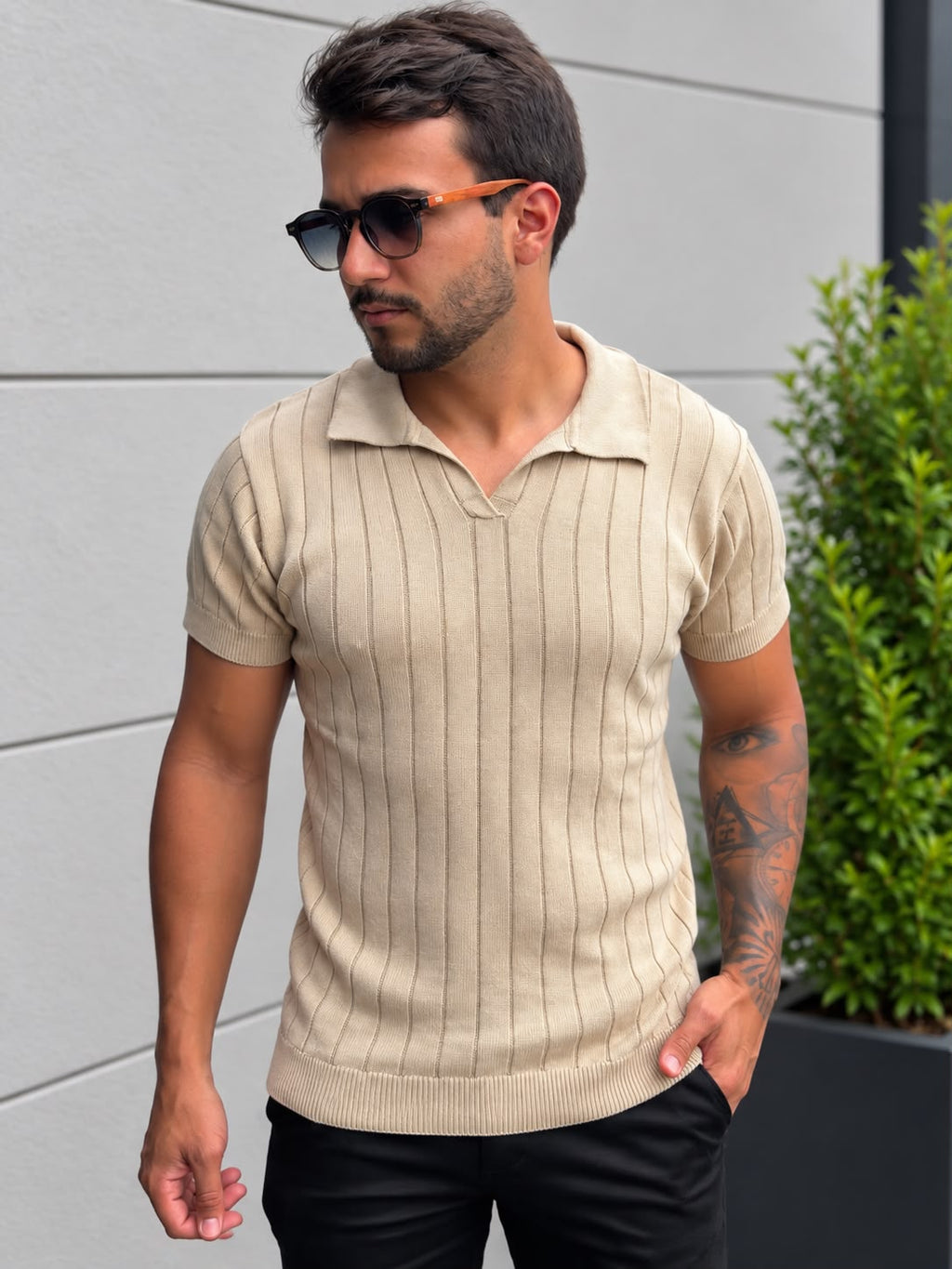 Polo Tricot Firenze Bege