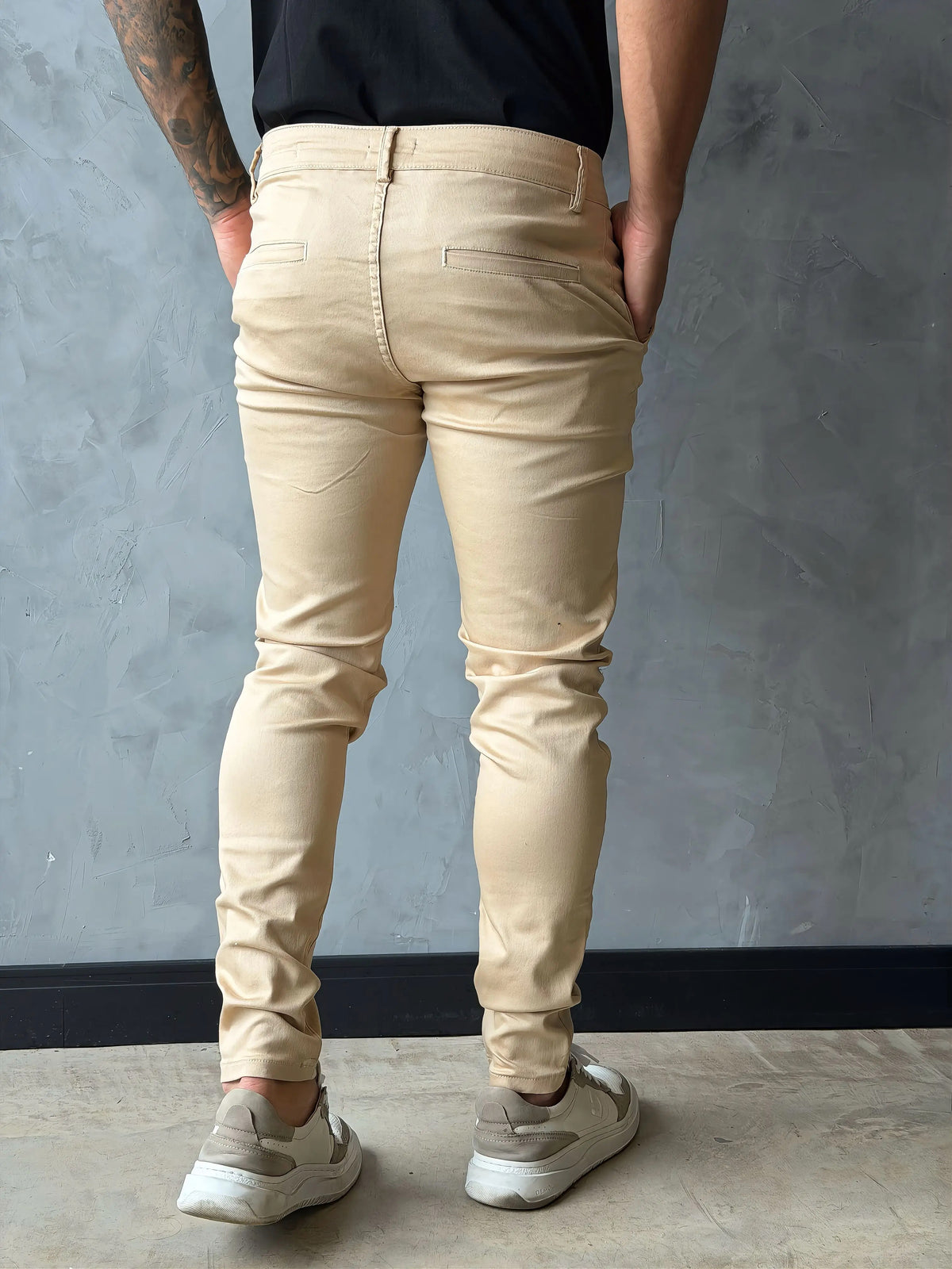 Calça London Slim Fit Bege
