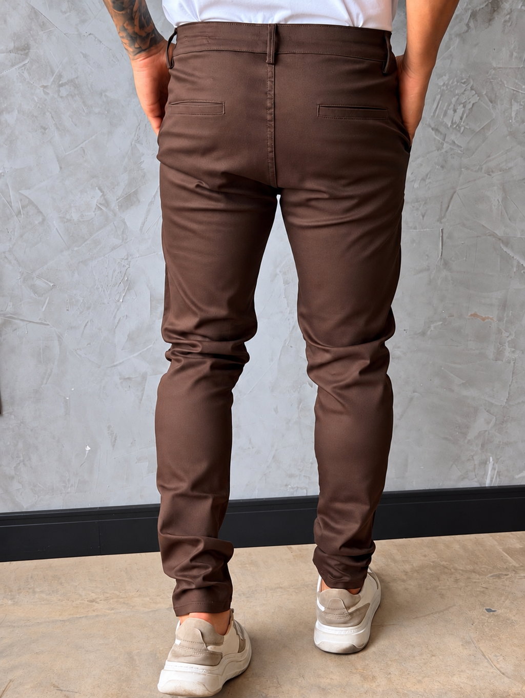 Calça London Slim Fit Marrom