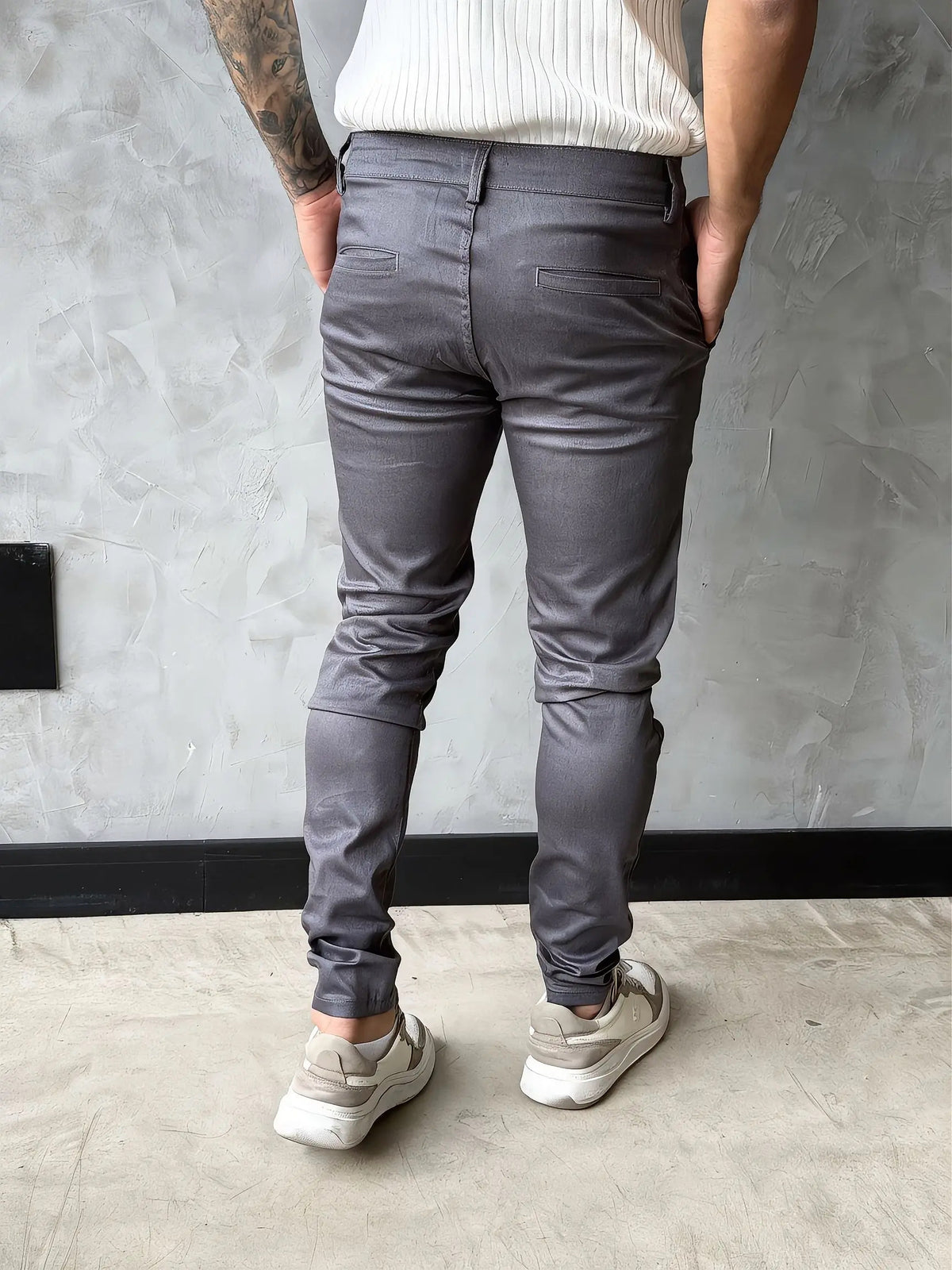 Calça London Slim Fit Grafite