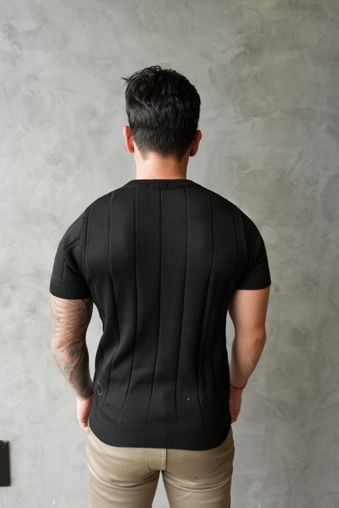 Camiseta Tricot Roma Preta