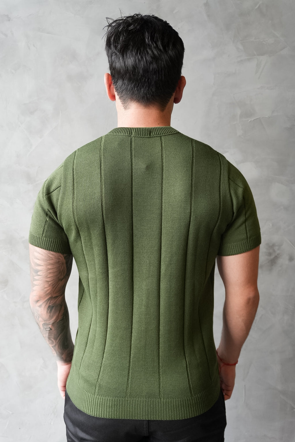 Camiseta Tricot Roma Verde Oliva
