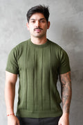 Camiseta Tricot Roma Verde Oliva