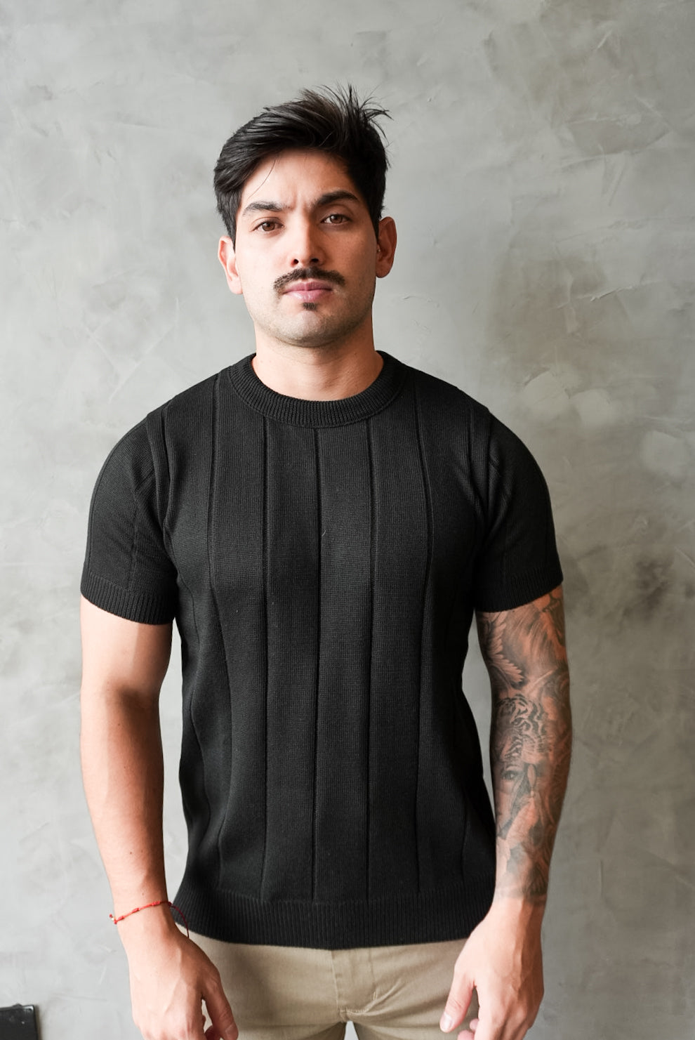 Camiseta Tricot Roma Preta