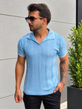 Polo Tricot Amalfi Azul-Claro
